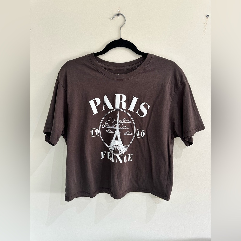 Paris Cropped Tee